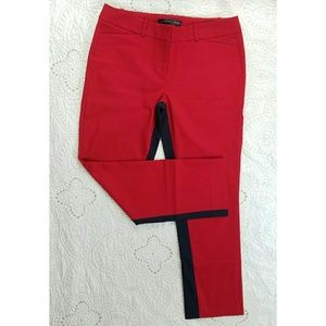 The Limited Exact Stretch Red & Navy Pants 10